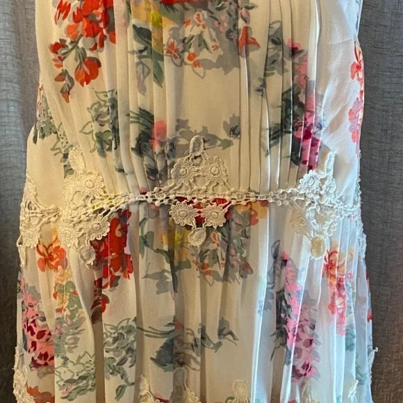 Anthropologie Ranna Gill Kalila Floral Dress Multicolored 33377 - Picture 7 of 16